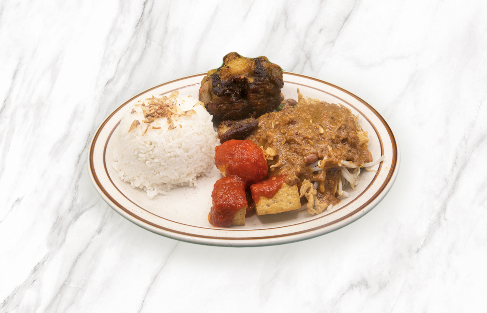 16. Nasi Campur Toko Rame — $20 – Toko Rame Indonesian Halal Restaurant