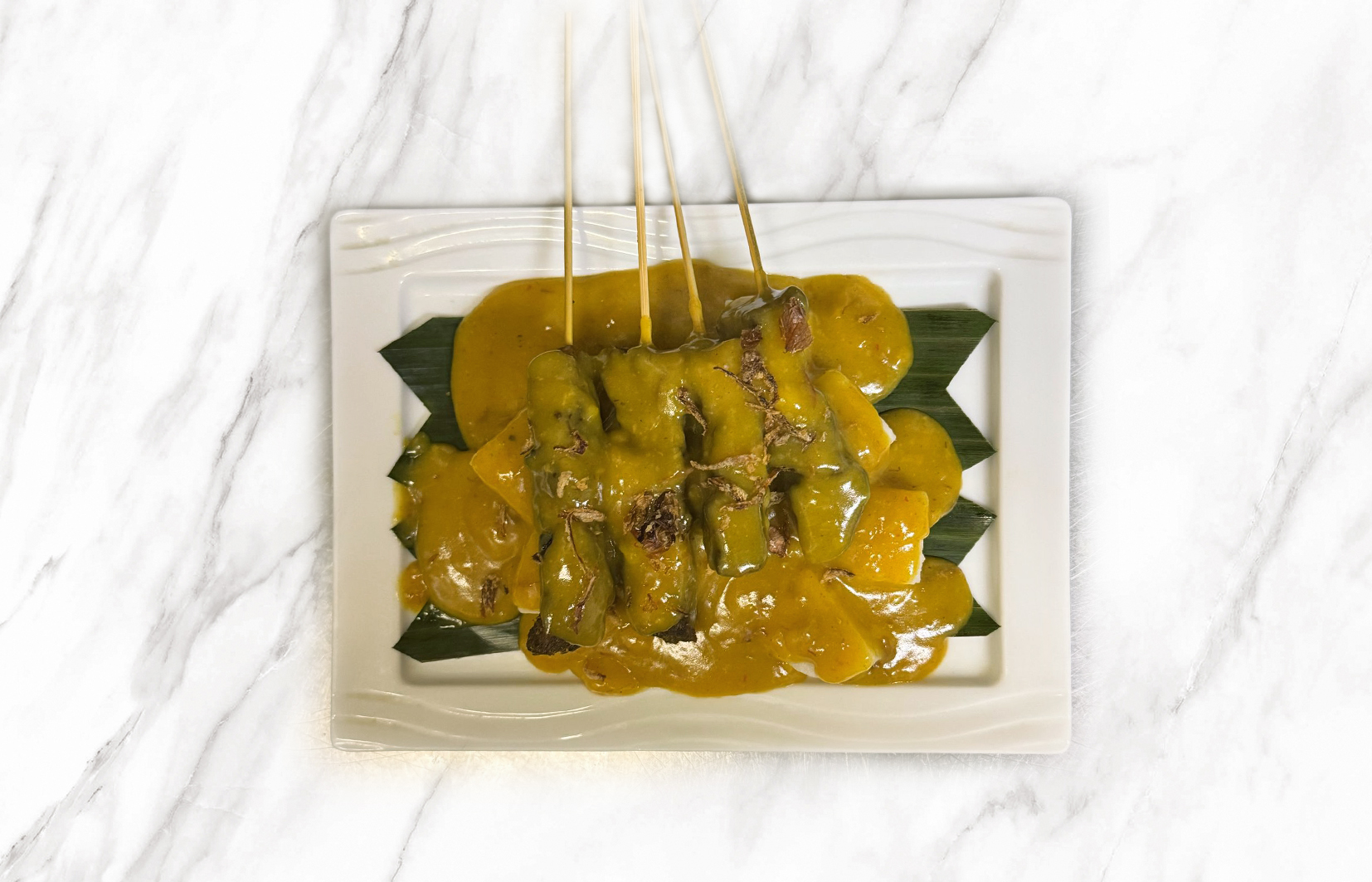 26. Sate Padang – Beef Tongue Satay — $18 – Toko Rame Indonesian Halal ...